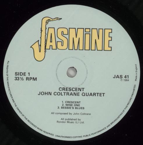 John Coltrane Crescent vinyl LP album (LP record) UK JCOLPCR877309