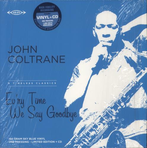 John Coltrane Evry Time We Say Goodbye - 180gm Blue Vinyl vinyl LP album (LP record) UK JCOLPEV875574