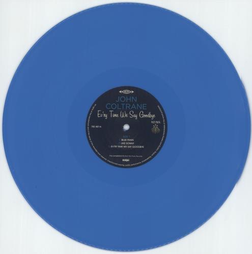 John Coltrane Evry Time We Say Goodbye - 180gm Blue Vinyl vinyl LP album (LP record) UK JCOLPEV875574