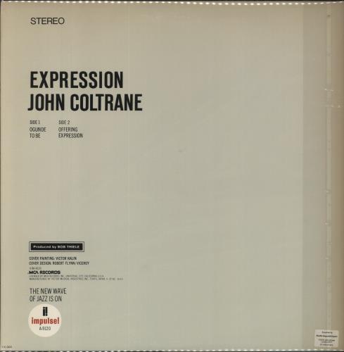 John Coltrane Expression - EX vinyl LP album (LP record) Japanese JCOLPEX851633