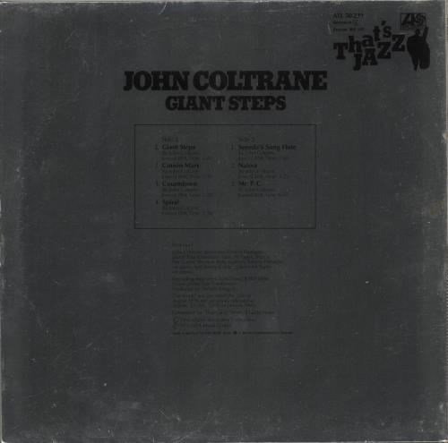 John Coltrane Giant Steps - EX vinyl LP album (LP record) German JCOLPGI196866