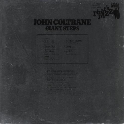 John Coltrane Giant Steps - EX vinyl LP album (LP record) German JCOLPGI863323