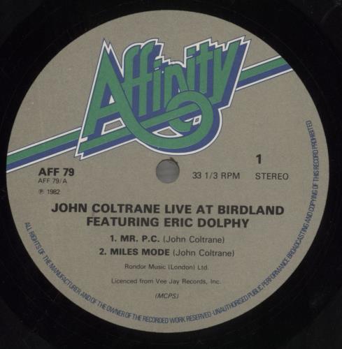 John Coltrane Live At Birdland vinyl LP album (LP record) UK JCOLPLI529043