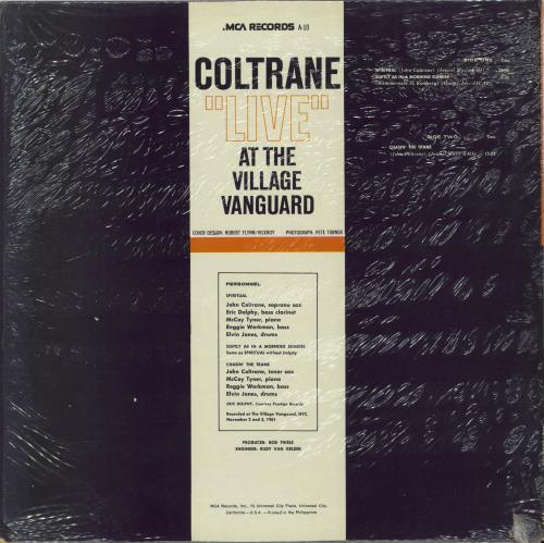 John Coltrane Live At The Village Vanguard - Shrink vinyl LP album (LP record) Philippino JCOLPLI795588