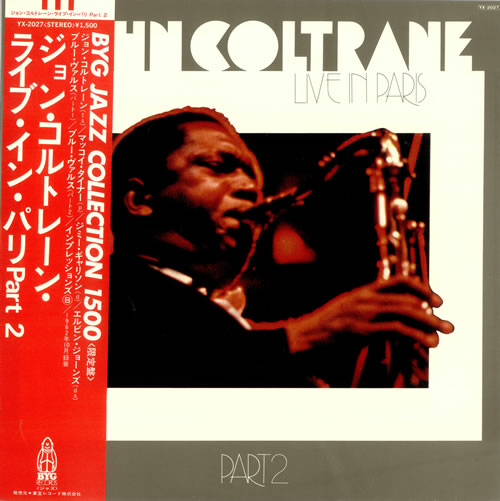 John Coltrane Live In Paris Part 2 vinyl LP album (LP record) Japanese JCOLPLI488991