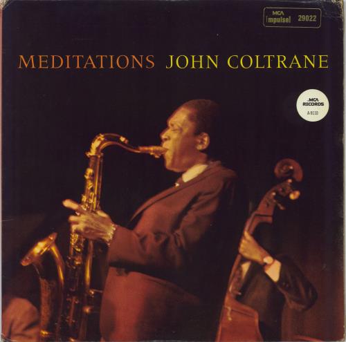 John Coltrane Meditations vinyl LP album (LP record) US JCOLPME585245