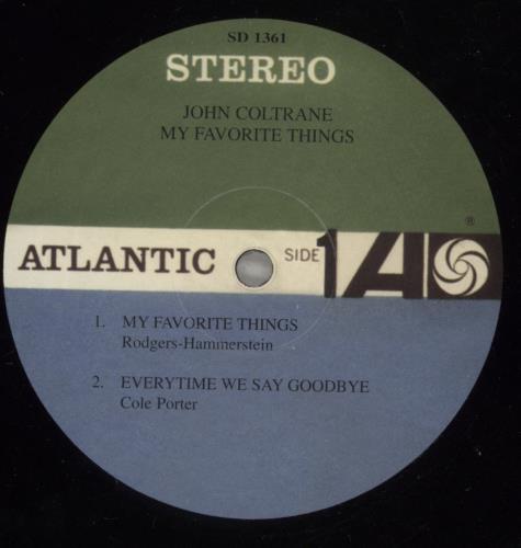 John Coltrane My Favorite Things vinyl LP album (LP record) UK JCOLPMY886250