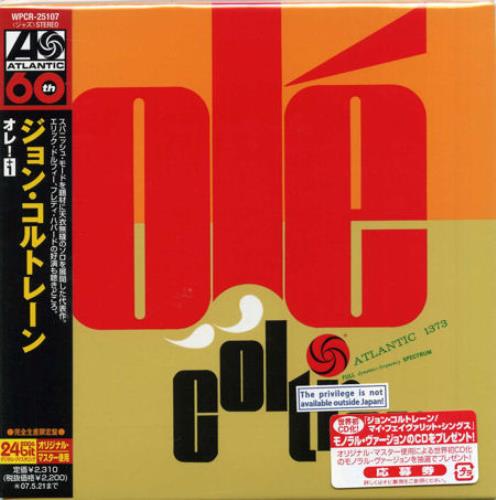 John Coltrane Ol� CD album (CDLP) Japanese JCOCDOL382865