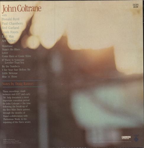 John Coltrane Rain Or Shine 2-LP vinyl record set (Double LP Album) French JCO2LRA781884