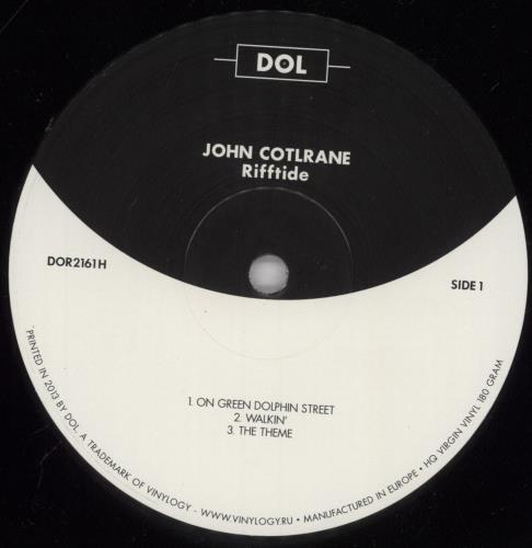 John Coltrane Rifftide vinyl LP album (LP record) UK JCOLPRI832317