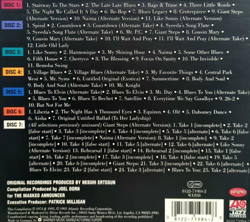 John Coltrane The Heavyweight Champion: The Complete Atlantic Recordings CD Album Box Set German JCODXTH780477