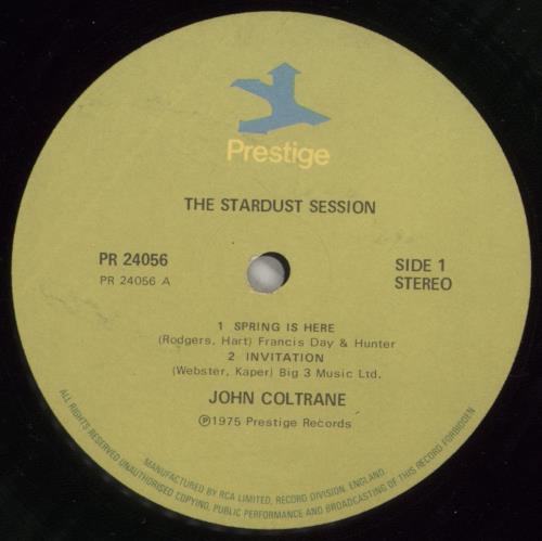 John Coltrane The Stardust Session 2-LP vinyl record set (Double LP Album) UK JCO2LTH443040