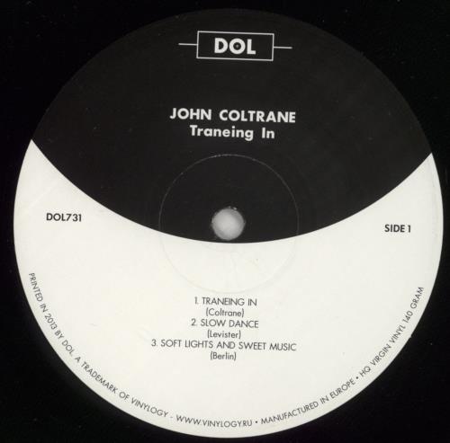 John Coltrane Traneing In - 180gm - EX vinyl LP album (LP record) German JCOLPTR864490