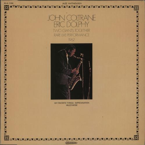 John Coltrane Two Giants Together - Rare Live Performance 1962 vinyl LP album (LP record) French JCOLPTW661018