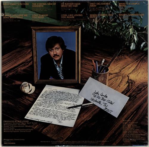 John Conlee With Love vinyl LP album (LP record) US JYILPWI699480