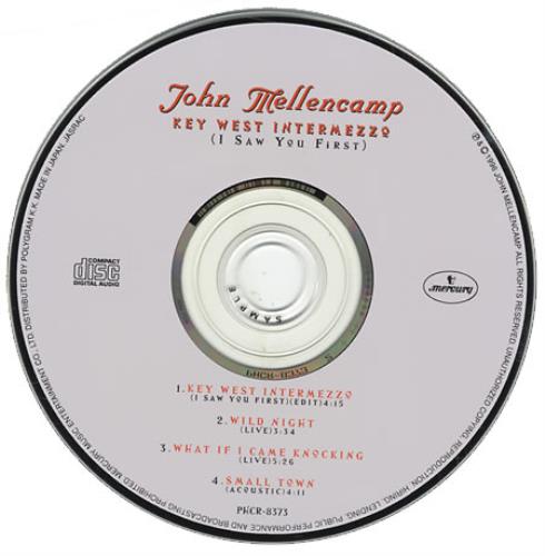 John Cougar Mellencamp Key West Intermezzo CD single (CD5 / 5") Japanese JMEC5KE135234