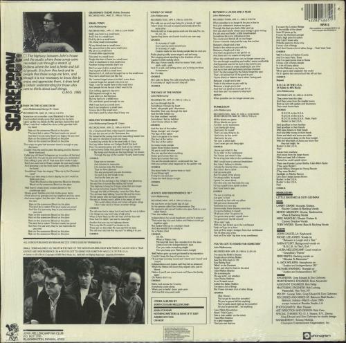 John Cougar Mellencamp Scarecrow - Shrink vinyl LP album (LP record) UK JMELPSC794241