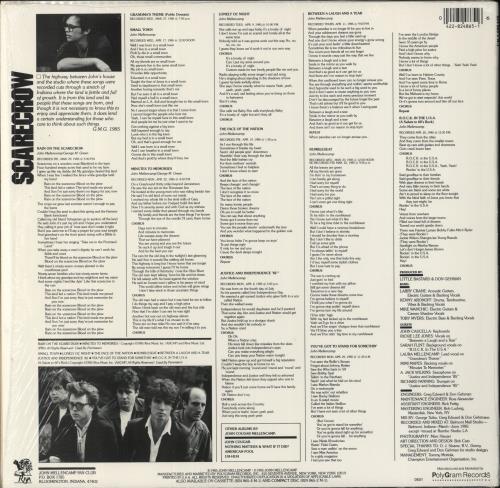 John Cougar Mellencamp Scarecrow - stickered shrink vinyl LP album (LP record) US JMELPSC839059