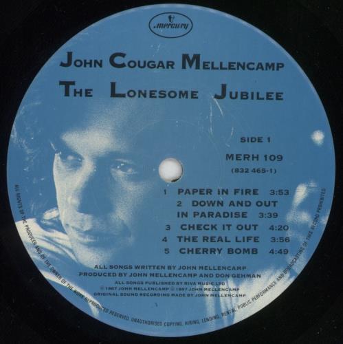 John Cougar Mellencamp The Lonesome Jubilee vinyl LP album (LP record) UK JMELPTH356480