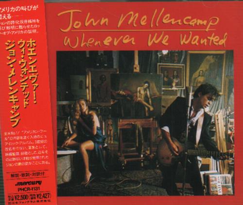 John Cougar Mellencamp Whenever We Wanted CD album (CDLP) Japanese JMECDWH646892
