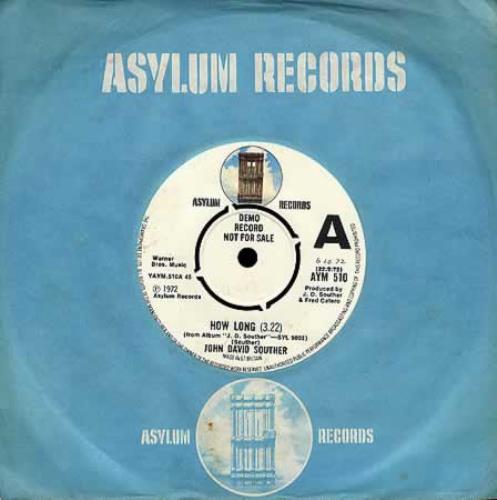 John David Souther How Long 7" vinyl single (7 inch record / 45) UK JDS07HO184700