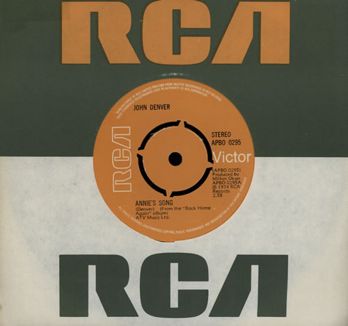 John Denver Annie's Song - 4pr 7" vinyl single (7 inch record / 45) UK DNV07AN569060