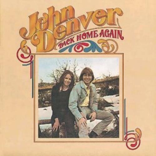John Denver Back Home Again vinyl LP album (LP record) US DNVLPBA359210