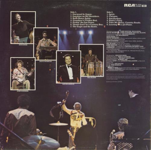 John Denver Live In London vinyl LP album (LP record) UK DNVLPLI261350