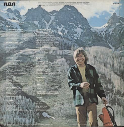 John Denver Rocky Mountain High - Front Laminated Sleeve vinyl LP album (LP record) UK DNVLPRO342833