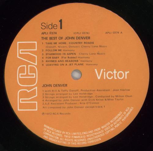 John Denver The Best Of John Denver vinyl LP album (LP record) UK DNVLPTH230180