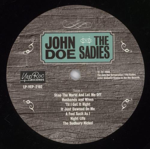 John Doe Country Club vinyl LP album (LP record) US O92LPCO892615