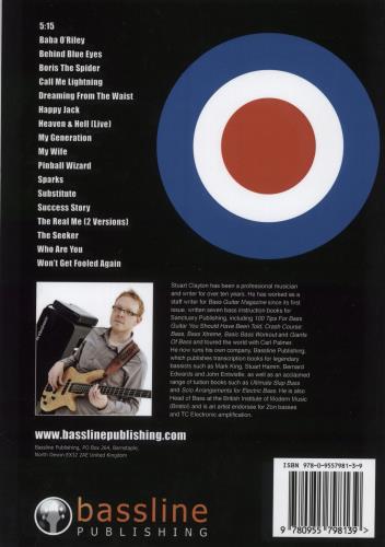 John Entwistle The John Entwistle Bass Book - 1st Edition book UK ETWBKTH876865