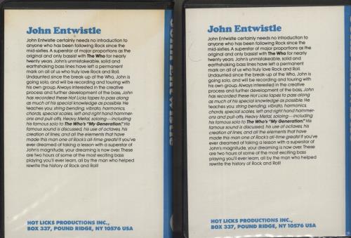 John Entwistle The Master Series Double Cassette Album US ETW2KTH876534