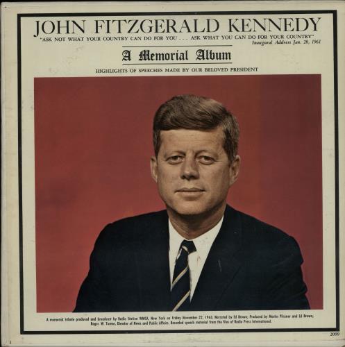 John F. Kennedy John Fitzgerald Kennedy - A Memorial Album vinyl LP album (LP record) US JVBLPJO650875