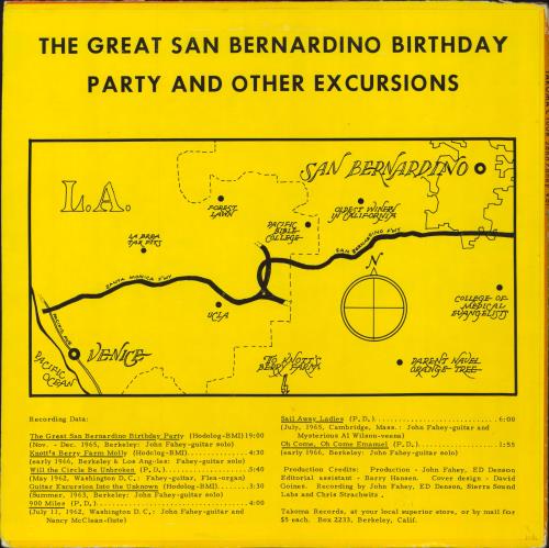 John Fahey Guitar Vol. 4 vinyl LP album (LP record) US J-FLPGU793924