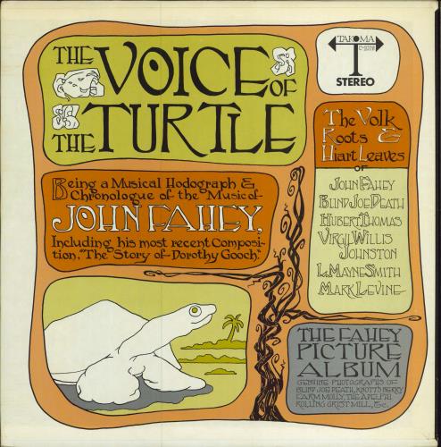 John Fahey The Voice Of The Turtle vinyl LP album (LP record) US J-FLPTH779816