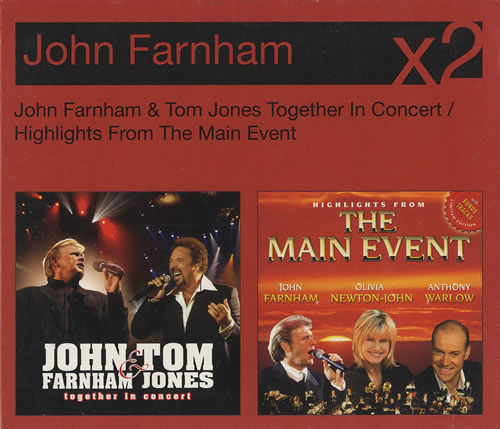John Farnham John Farnham & Tom Jones Together In Concert / Highlights Fr 2 CD album set (Double CD) Australian JFN2CJO471036