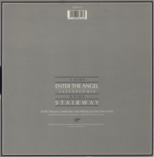 John Foxx Enter The Angel 12" vinyl single (12 inch record / Maxi-single) UK JFX12EN18397