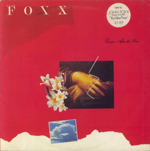 John Foxx Europe After The Rain - Stickered Sleeve 12" vinyl single (12 inch record / Maxi-single) UK JFX12EU815002