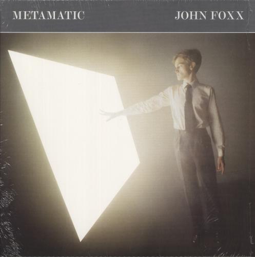 John Foxx Metamatic - Grey Vinyl - Autographed Print vinyl LP album (LP record) UK JFXLPME881221