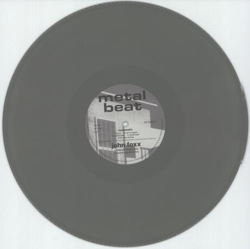 John Foxx Metamatic - Grey Vinyl - Autographed Print vinyl LP album (LP record) UK JFXLPME881221