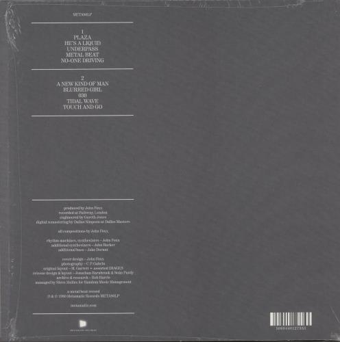 John Foxx Metamatic - Grey Vinyl - Autographed Print vinyl LP album (LP record) UK JFXLPME881221
