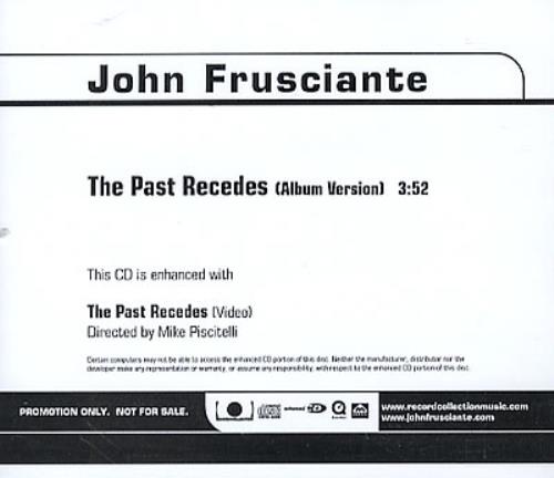 John Frusciante The Past Recedes CD single (CD5 / 5") US FUCC5TH324743