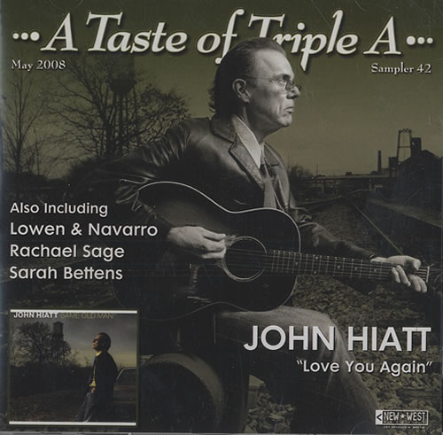 John Hiatt A Taste Of Triple A - Sampler 42 May 2008 2 CD album set (Double CD) US J-H2CAT440066