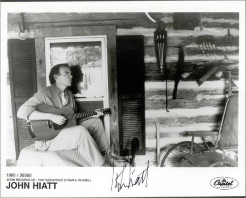 John Hiatt Autographed Publicity Photograph photograph UK J-HPHAU508393