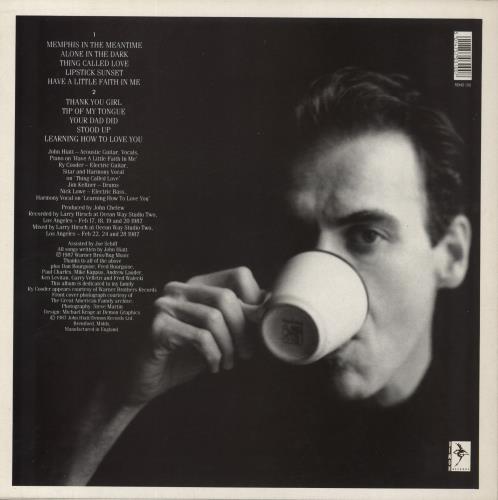 John Hiatt Bring The Family - stickered p/s vinyl LP album (LP record) UK J-HLPBR810084