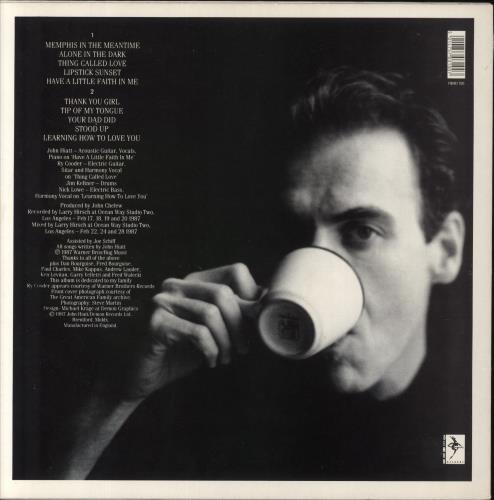 John Hiatt Bring The Family vinyl LP album (LP record) UK J-HLPBR310413