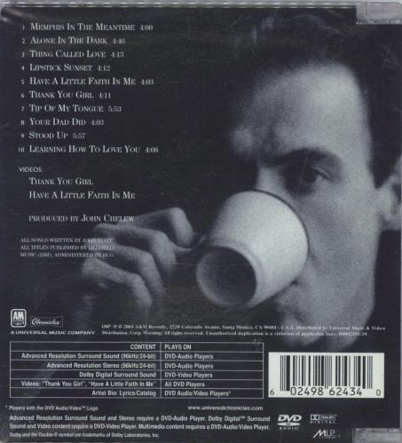 John Hiatt Bring The Family DVD-Audio disc US J-HADBR821061