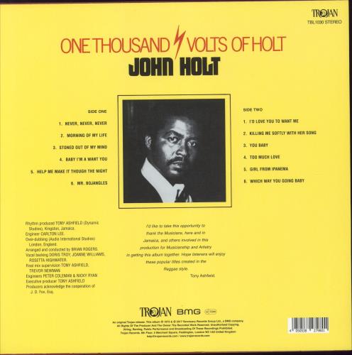 John Holt 1000 Volts Of Holt vinyl LP album (LP record) UK JHLLPVO868563