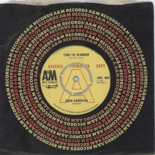 John Kerruish Time To Wander - A Label 7" vinyl single (7 inch record / 45) UK 4JK07TI810278